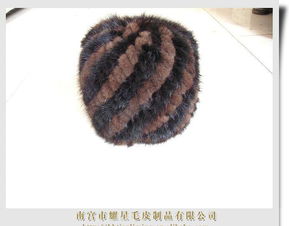批发供应女式皮草帽子 水貂帽子 手工编织兔毛帽价格 厂家 图片
